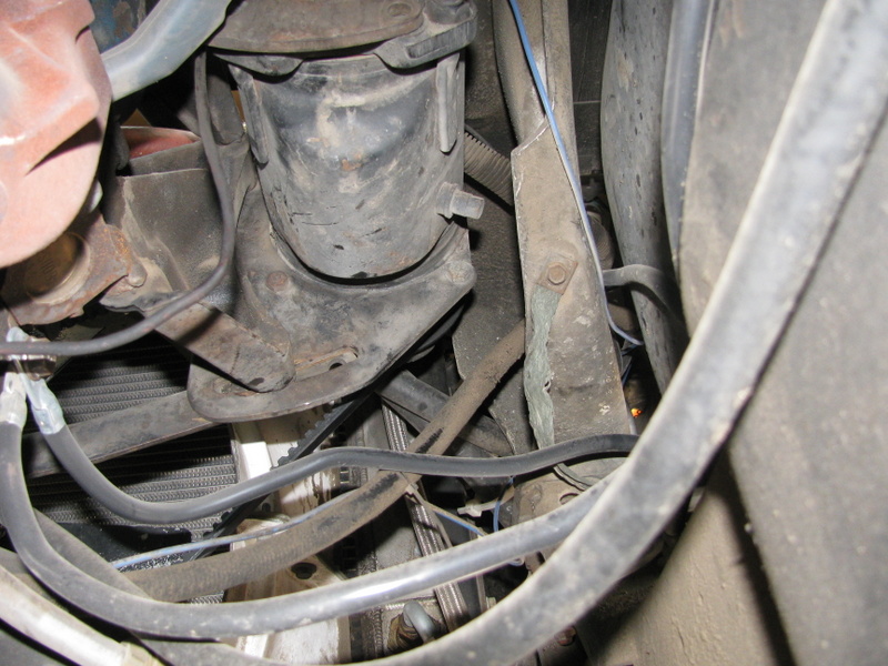 trying to document where A/C belt tensioner is installed