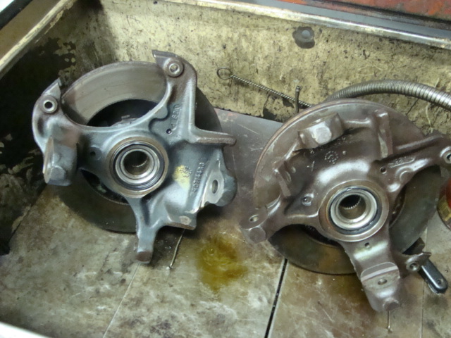 Spindles &amp; hubs are cleaned up