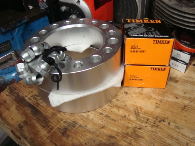 new wheel bearings and wheel spacers