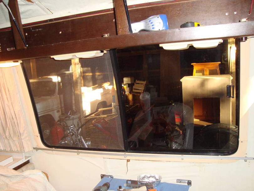 dinette window curtains open