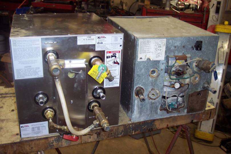 old &amp; new heater
