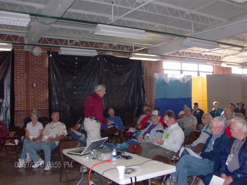Fred giving a talk on coach maintenance