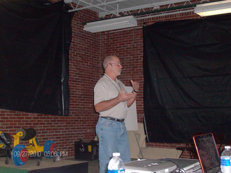 Randy giving a great talk on the EBL system