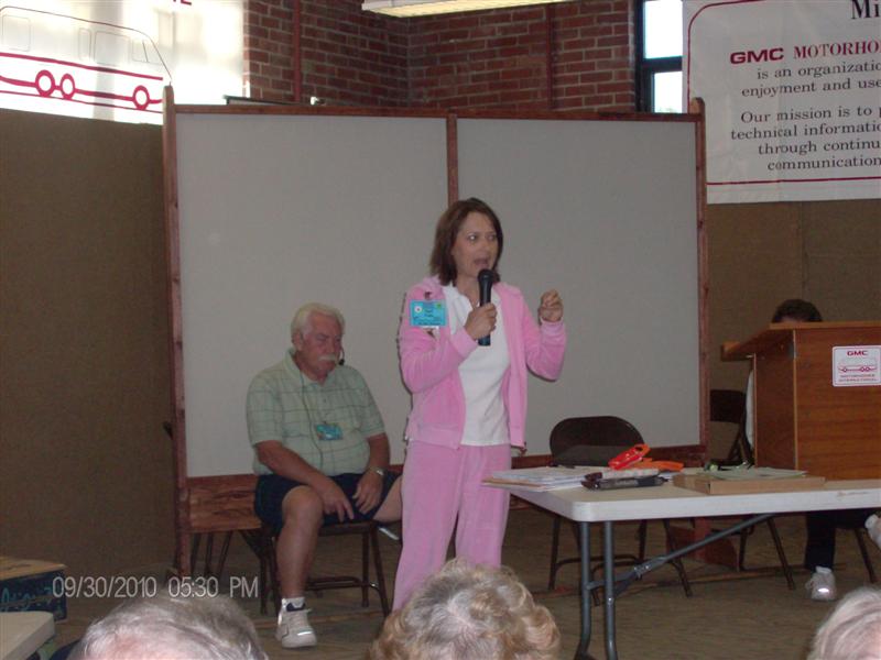 My Lovely Bride Giving Out Awards For Geocaching