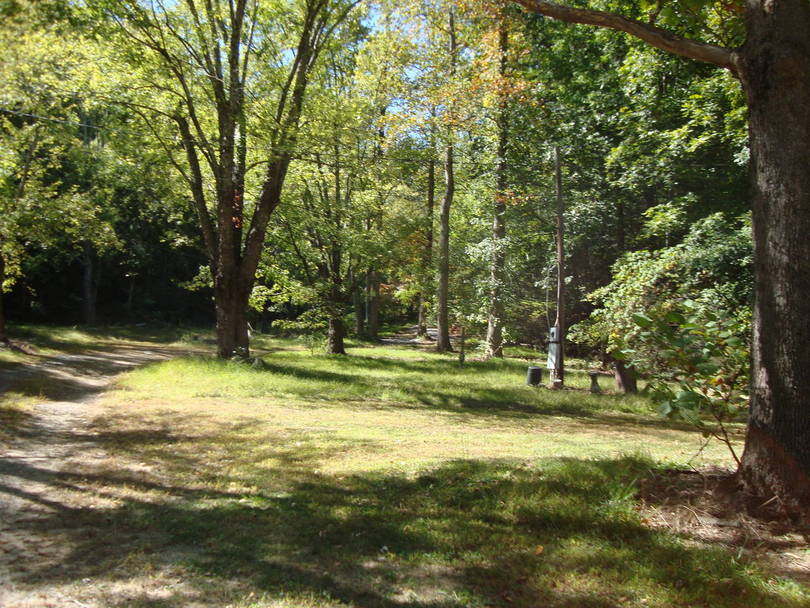 thru the park up the hill