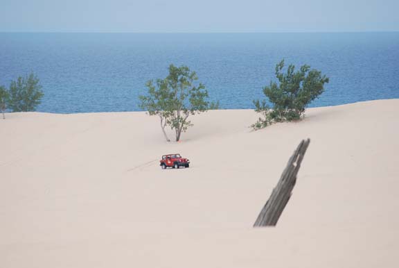 Stock Jeeps can easily run the whole area.