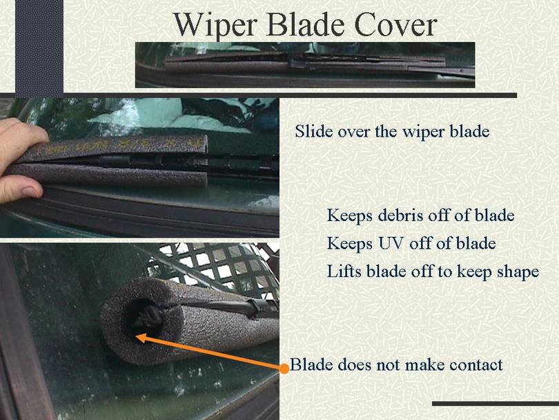 Wiper Blade Cover -foam