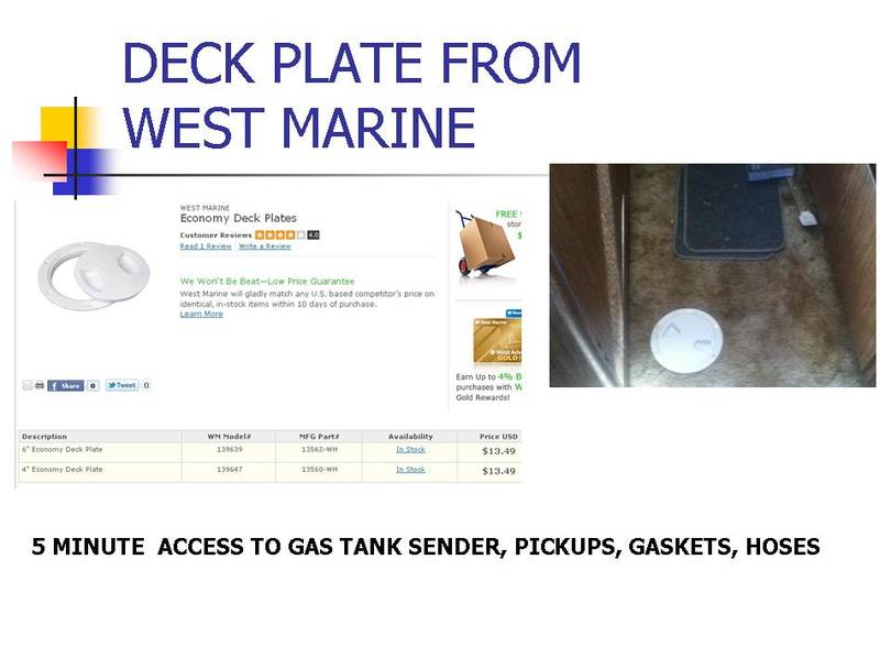 GAS TANK DECK PLATE