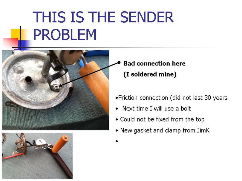 how to repair a gas tank sender