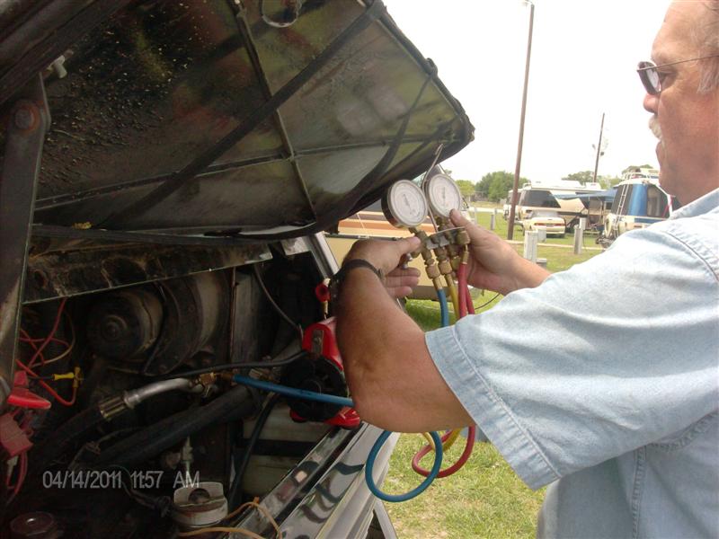 Ken Burton Working On Our A/C
