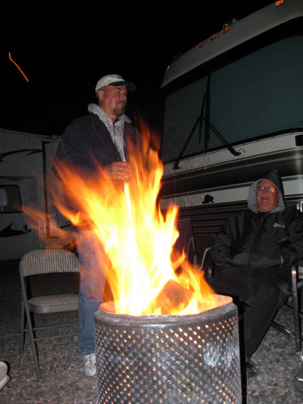 Our nightly campfire thanks to Steve