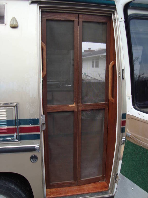 Marks screen door closed