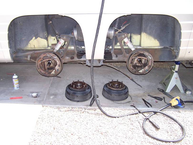 Hubs/Drums Removed