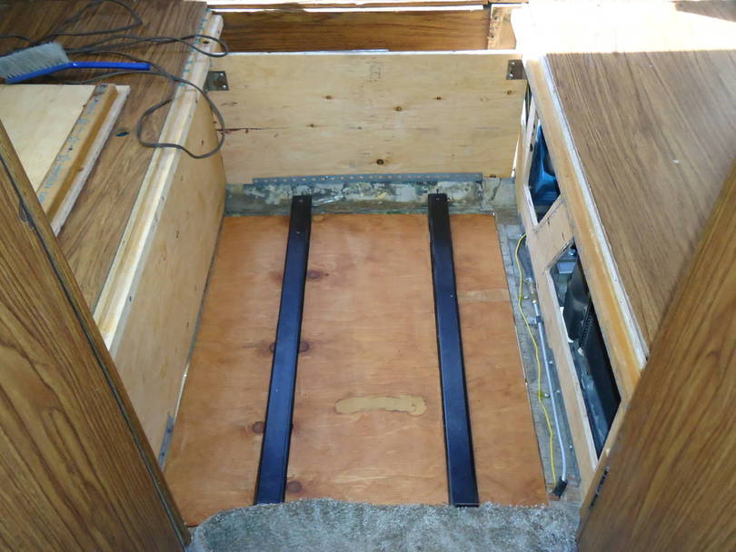 Floor installed and a storage area