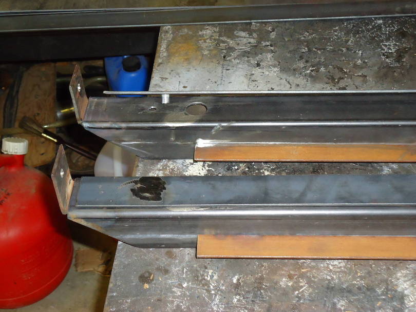 Sq tubing finishing up the attachments for the straps