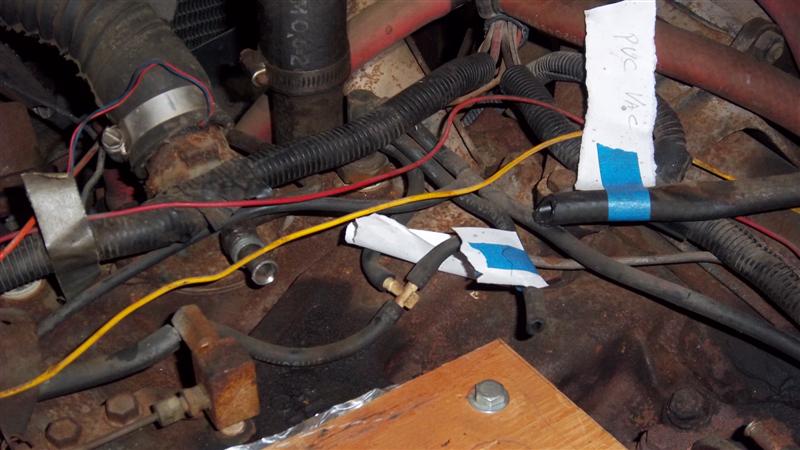 Vacuum lines to transmission