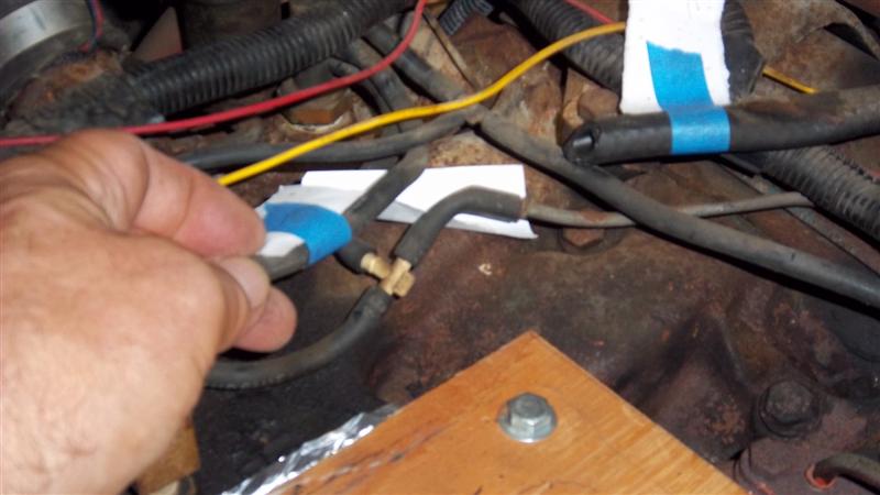 Vacuum lines to transmission