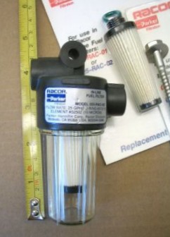 Parker Hannifin Racor 025-RAC-02  (-01) Fuel Filter