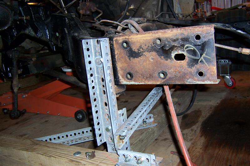 Front clip pull - overlap area of front subframe from the side frame
