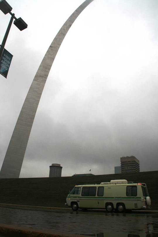 Parked under the Gateway Arch