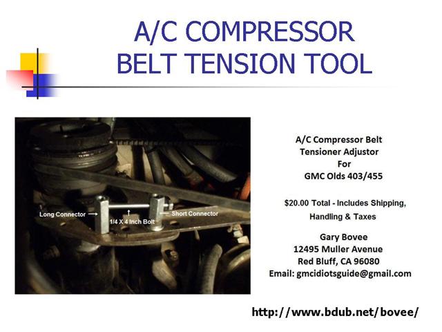 BOVEE AC TENSION TOOL