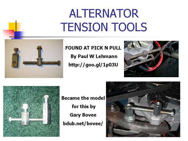 ALTERNATOR TENSION TOOLS