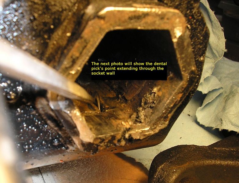 Damaged A-arm Torsion Bar Socket