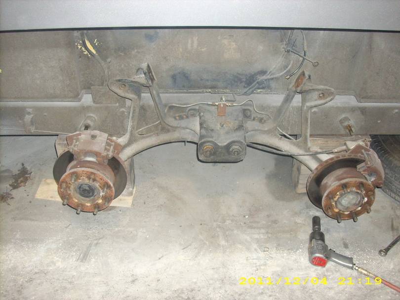 Original suspension prior to overhaul