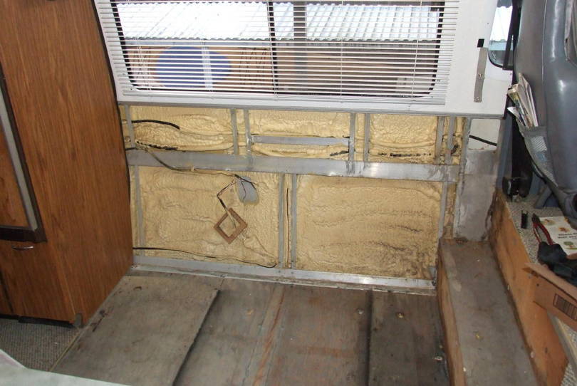 Remodeling.  Replacing Dinette with Couch in a 230