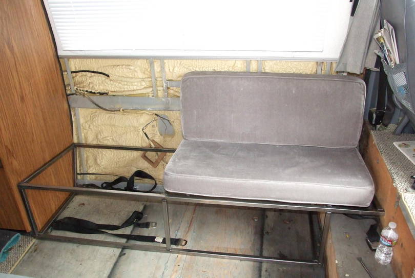 Remodeling.  Replacing Dinette with Couch in a 230