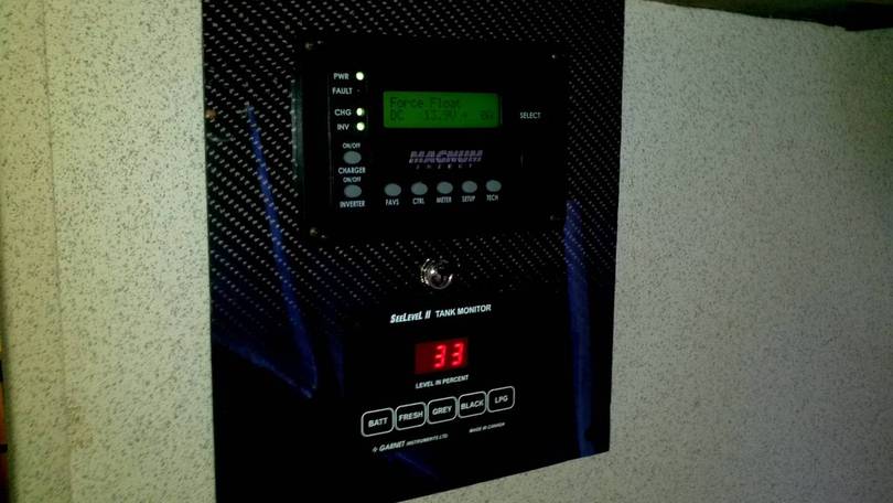 New control panel mounted