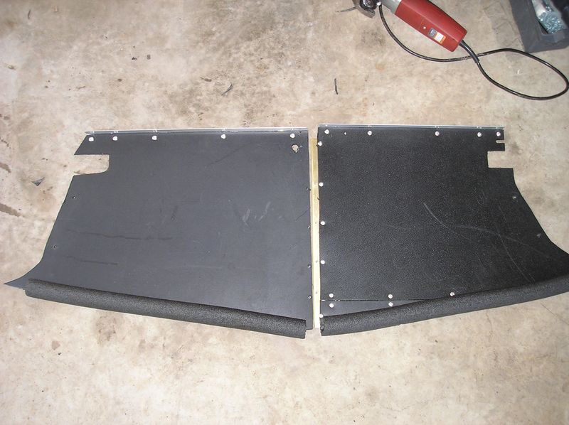 Two piece top attaches to L &amp; R baffles and radiator top support