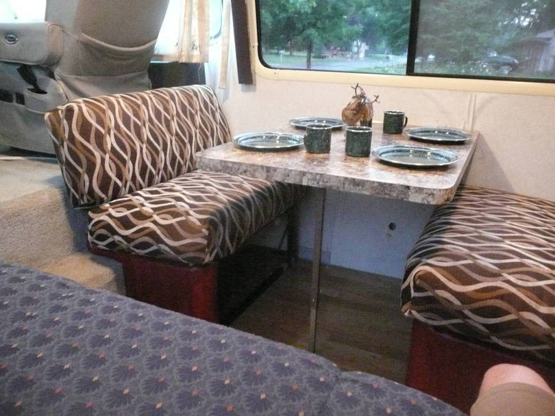 The base units have mauve pleats