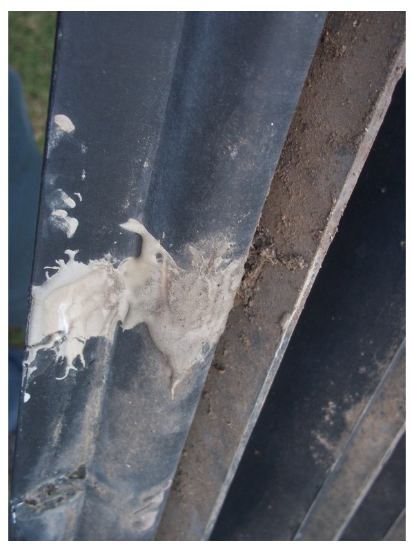 Grill repaired crack