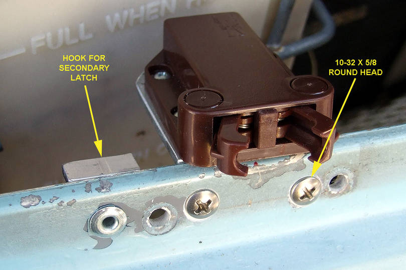 Latch installed