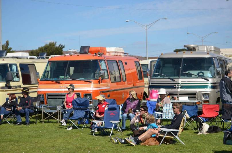 Grass viewing area
