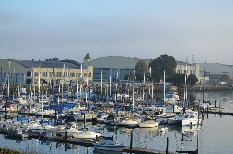 View of Clipper Cove and Treasure Island Yacht Club