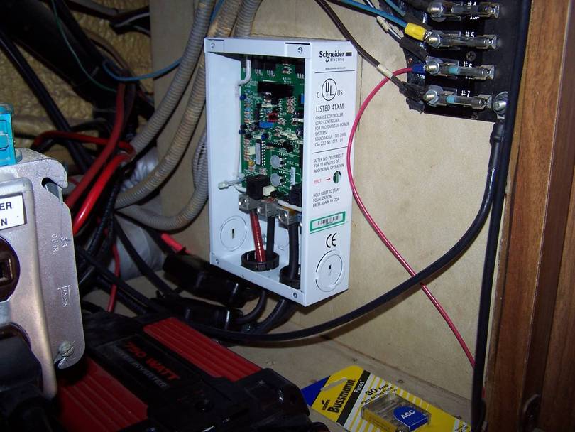 Solar controller wired up