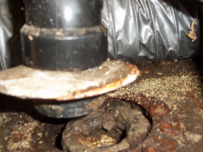 Sink drain wasnt even in the black water tank.