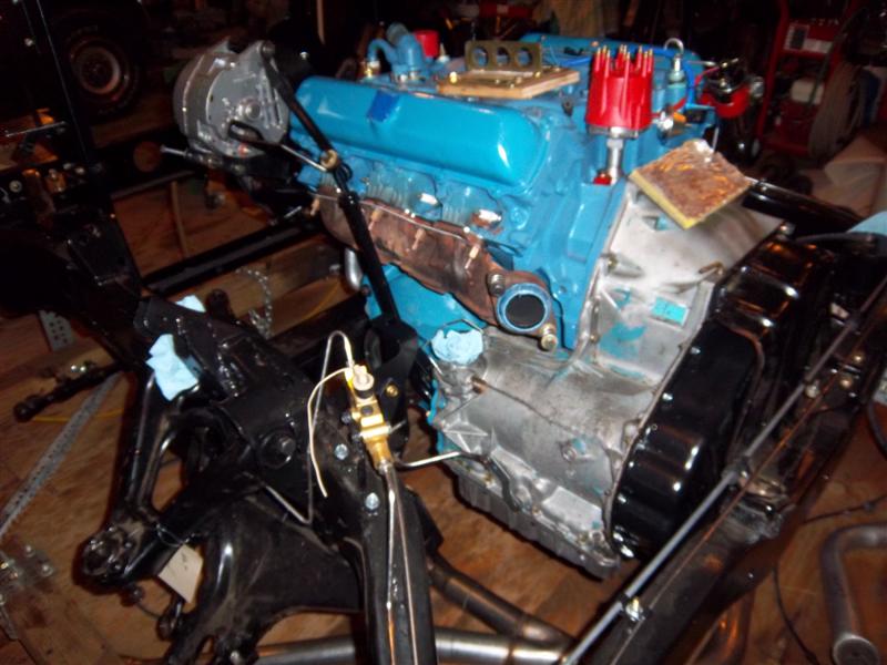 Overall view of LH side of engine