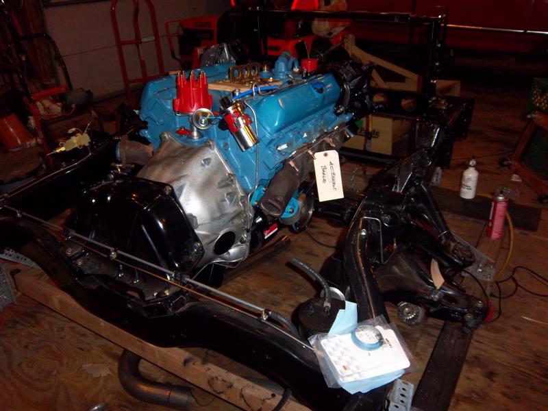 Overall view of RH side of engine