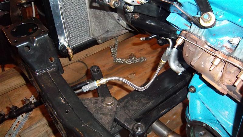 Power steering pressure line rebuild