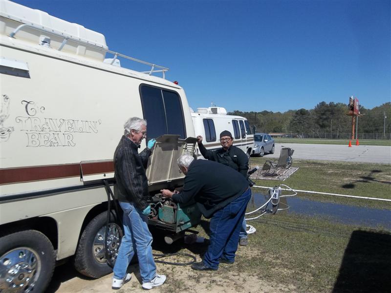 Emery Doing Onan Work