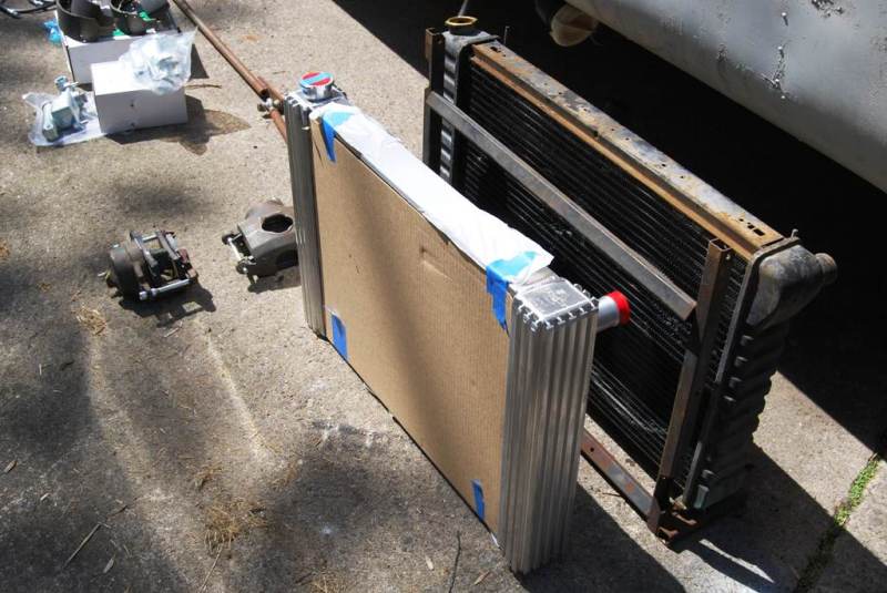 Old Heavy and NewAluminum Radiators