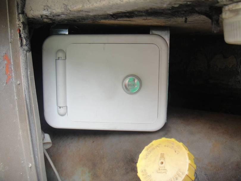 New water filler port installed
