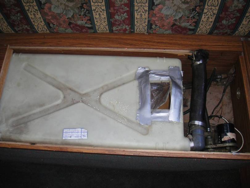 Original water tank and pump