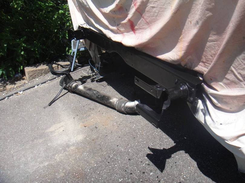 Fresh paint for bumper frame