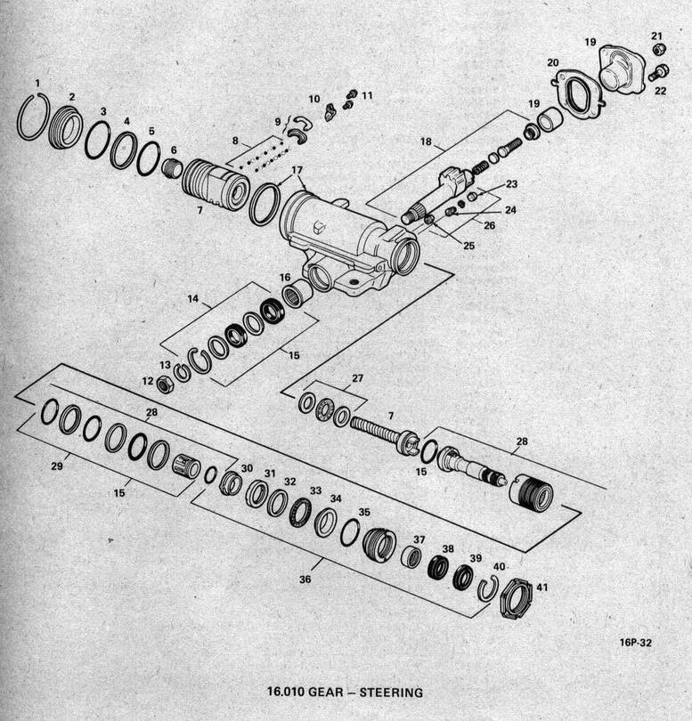 GM Saginaw Model 800 Power Steering Box Exploded View, 55% OFF