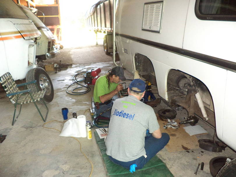 Rick Michelhaugh came by to help