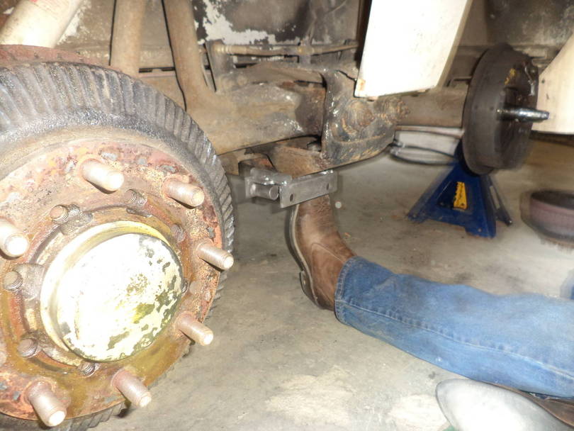 anchor block installed